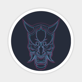 Neon Demon Skull Magnet